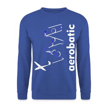 Segelflugzeug Segelfliegen Segelflug Segelflieger - Unisex Pullover - Royalblau - Vorne - Alina (178cm) & Michal (187cm)