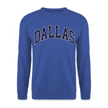Dallas - Unisex Sweatshirt - royal blue - Front - Alina (178cm) & Michal (187cm)