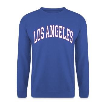 Los Angeles - Unisex Sweatshirt - royal blue - Front - Alina (178cm) & Michal (187cm)