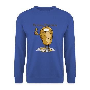 Crazy Potato Vol. 3 - Unisex Pullover - Royalblau - Vorne - Alina (178cm) & Michal (187cm)