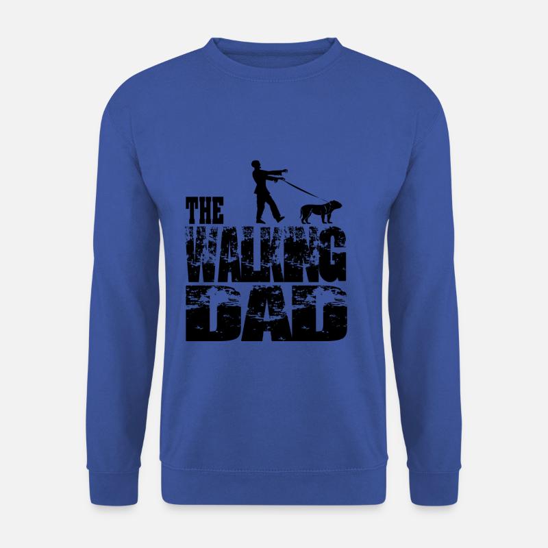 THE WALKING DAD Zombie with dog - Unisex Pullover - Royalblau