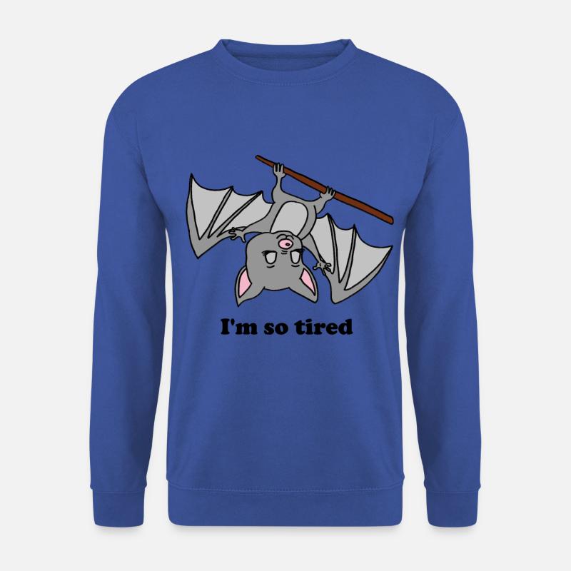 Fledermaus, Vampir, Halloween, bat, müde, abhängen - Unisex Pullover - Royalblau