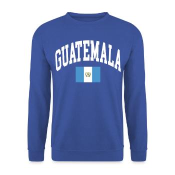 Guatemala - Unisex Pullover - Royalblau - Vorne - Alina (178cm) & Michal (187cm)