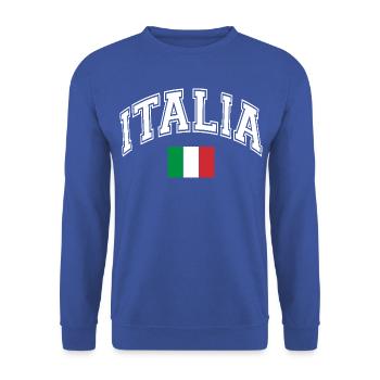 Italy - Unisex Sweatshirt - royal blue - Front - Alina (178cm) & Michal (187cm)