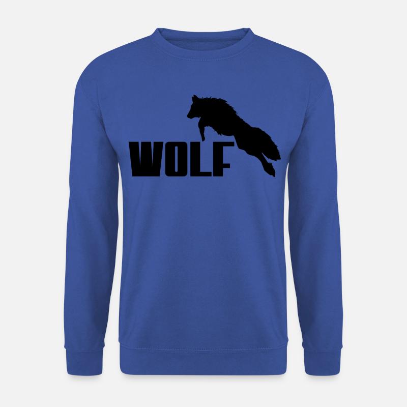Wolf Logo - Unisex Pullover - Royalblau