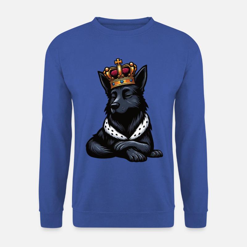 Schwarzer Schäferhund Schäferhundbesitzer  - Unisex Pullover - Royalblau