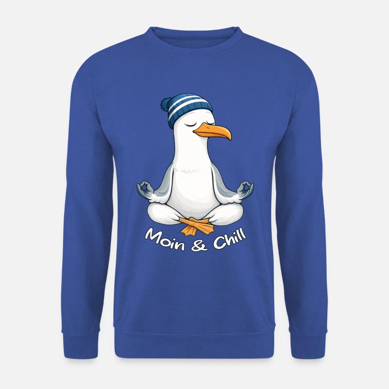 Moin & Chill by MEERchandise - Unisex Pullover - Royalblau