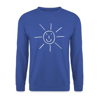 Die Sonne lacht... - Unisex Pullover - Royalblau - Vorne - Alina (178cm) & Michal (187cm)