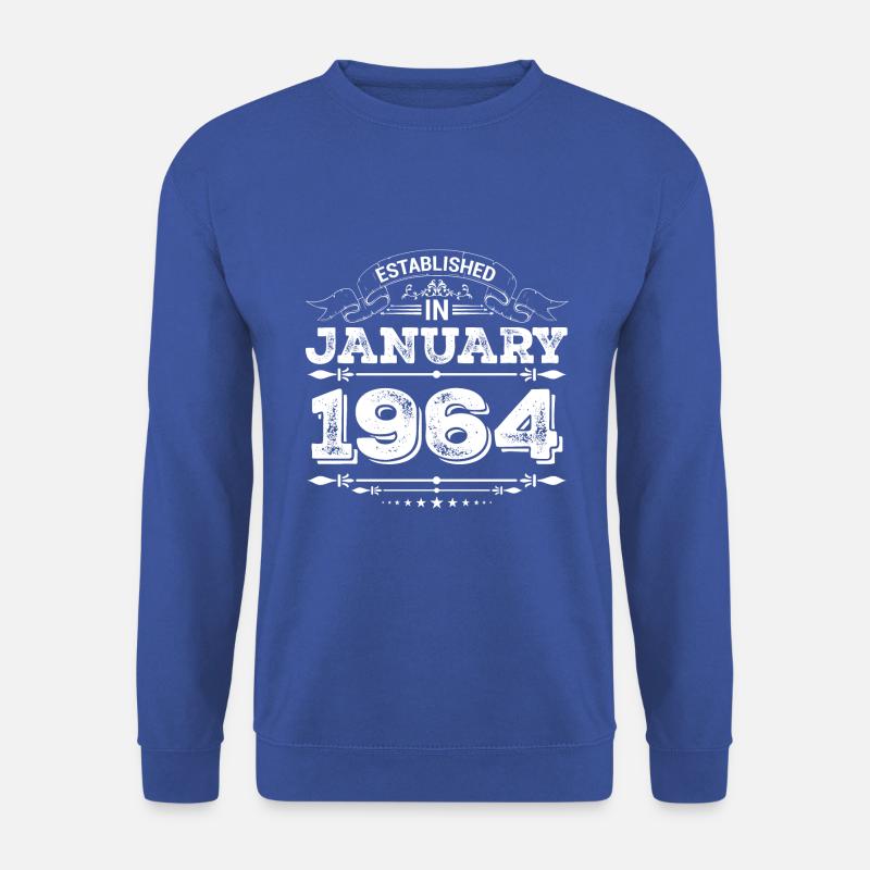 Established in January 1964 - Unisex Pullover - Royalblau