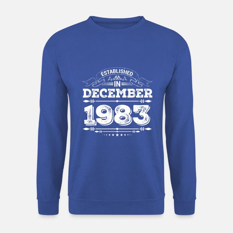 Established in December 1983 - Unisex Pullover - Royalblau