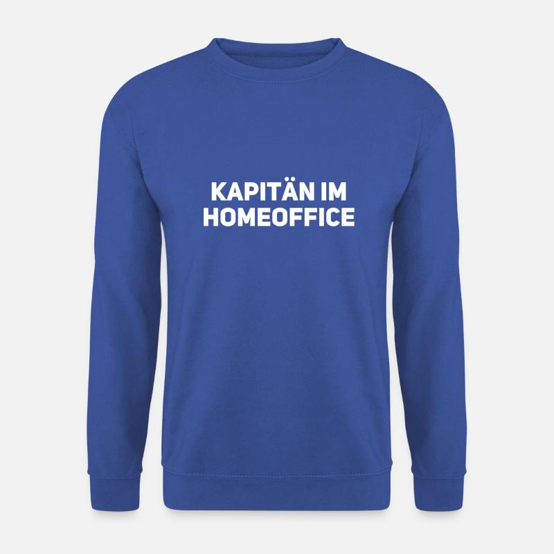 Kapitän im HomeOffice - Unisex Pullover - Royalblau