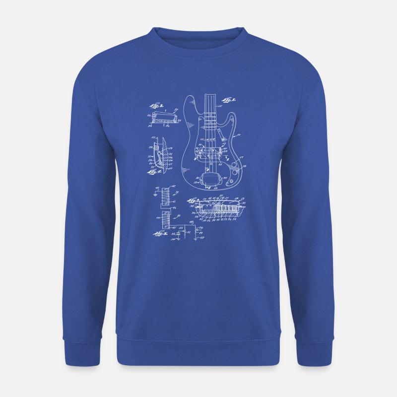 E-Gitarre Blueprint - Unisex Pullover - Royalblau