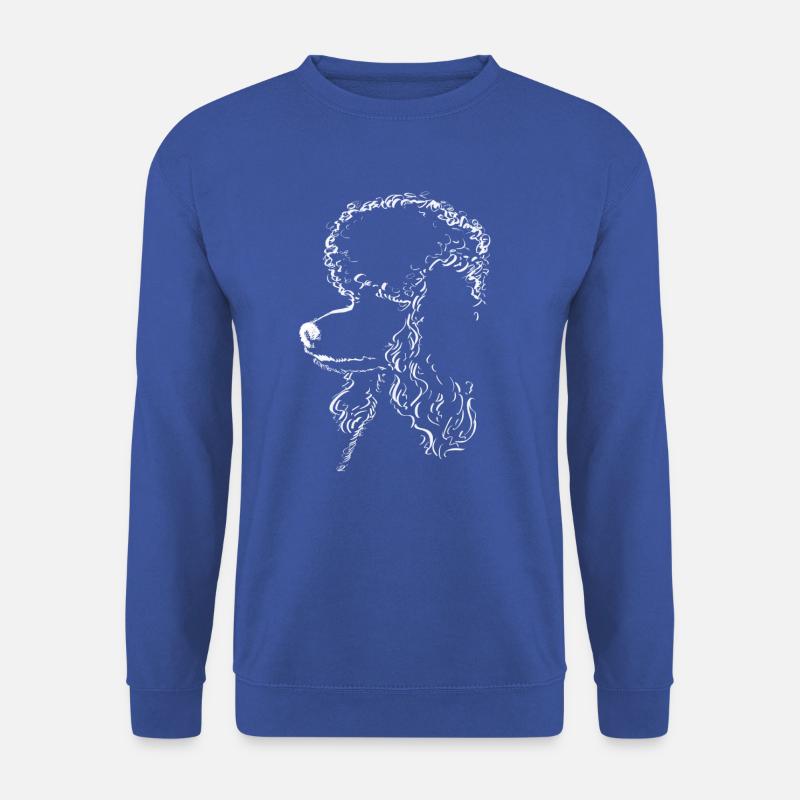 Thumbnail Poodle Profile Illustration for Small - Unisex Sweatshirt - royal blue