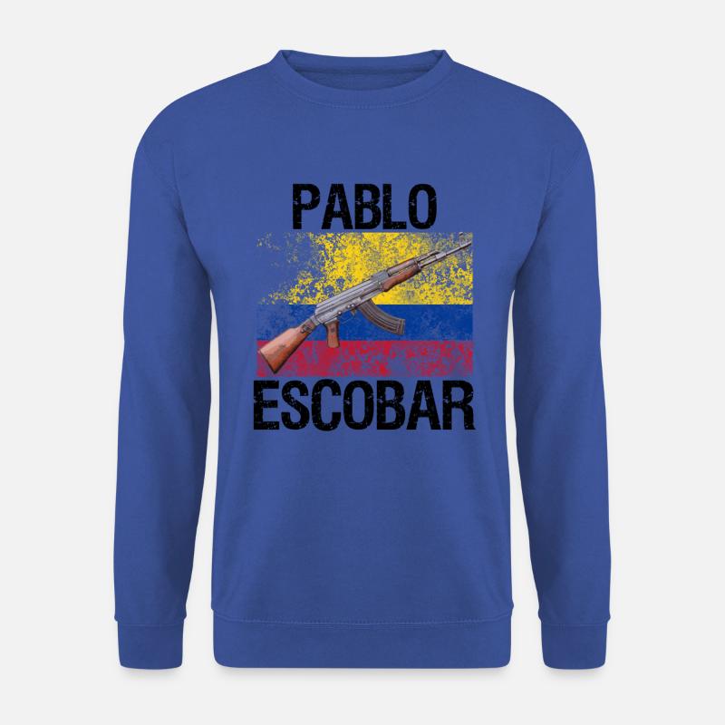 Pablo Escobar "Ak 47" - Unisex Pullover - Royalblau