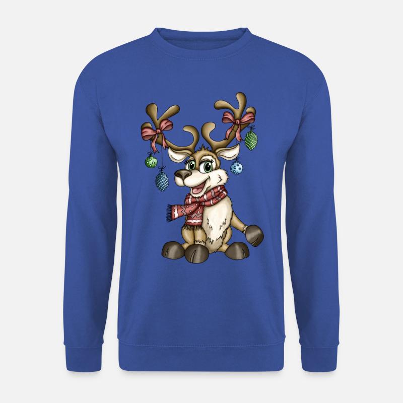 Reindeer Rudi version 2 - Unisex sweater - kongeblå