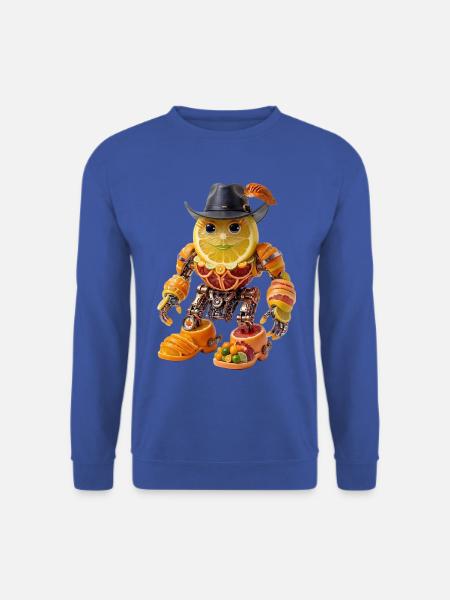 Zitrusroboter Steampunk-Frucht - Unisex Pullover - Royalblau
