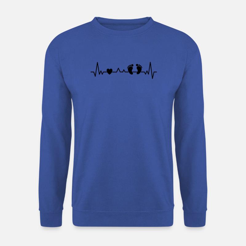 Annonce de battement de cœur de pieds de bébé Grossesse - Sweat-shirt Unisexe - bleu royal