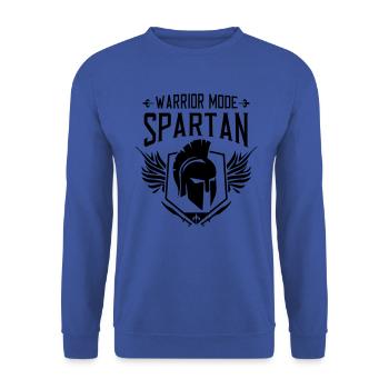 motivation spartiate mode de remise en forme spartiate - Sweat-shirt Unisexe - bleu royal - Devant - Alina (178cm) & Michal (187cm)