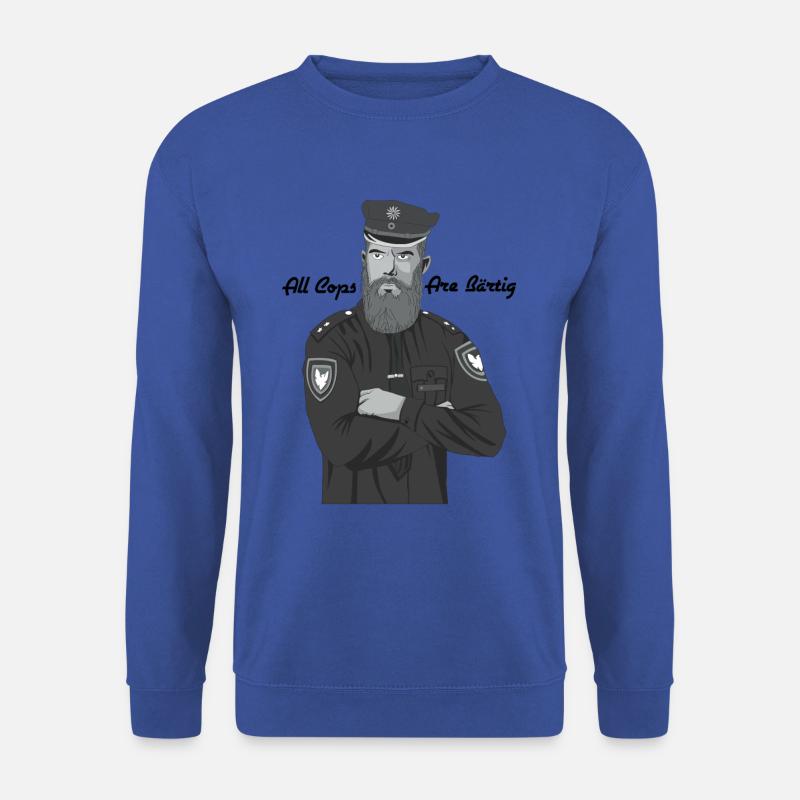Bärtig Cop - Unisex Pullover - Royalblau