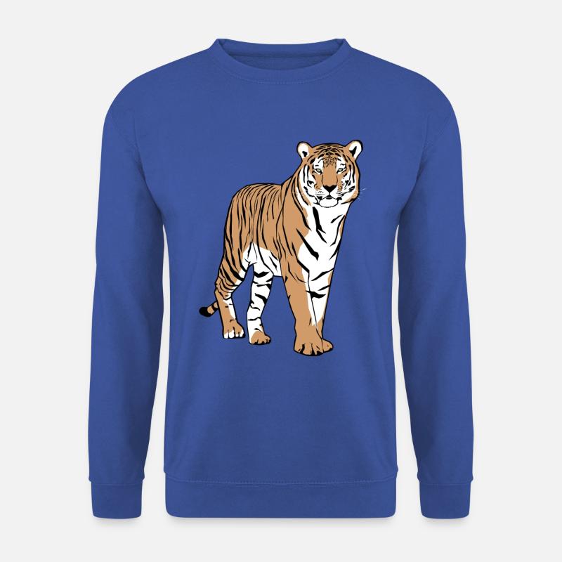 Tiger - Tigerin - Unisex Pullover - Royalblau