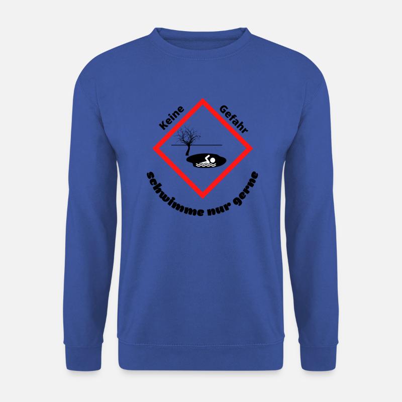 Achtung Schwimmer - Unisex Pullover - Royalblau