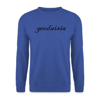Geodaisia (du grec Geodesy) - Sweat-shirt Unisexe - bleu royal - Devant - Alina (178cm) & Michal (187cm)
