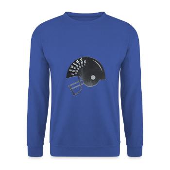 Casque de football américain tous les dimanche - Sweat-shirt Unisexe - bleu royal - Devant - Alina (178cm) & Michal (187cm)