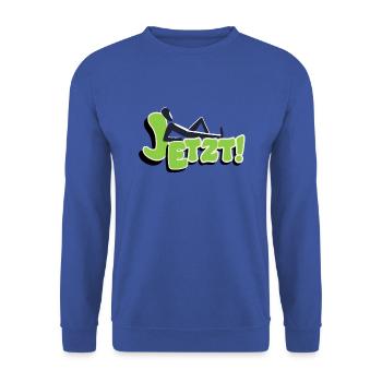 Now - Unisex Sweatshirt - royal blue - Front - Alina (178cm) & Michal (187cm)