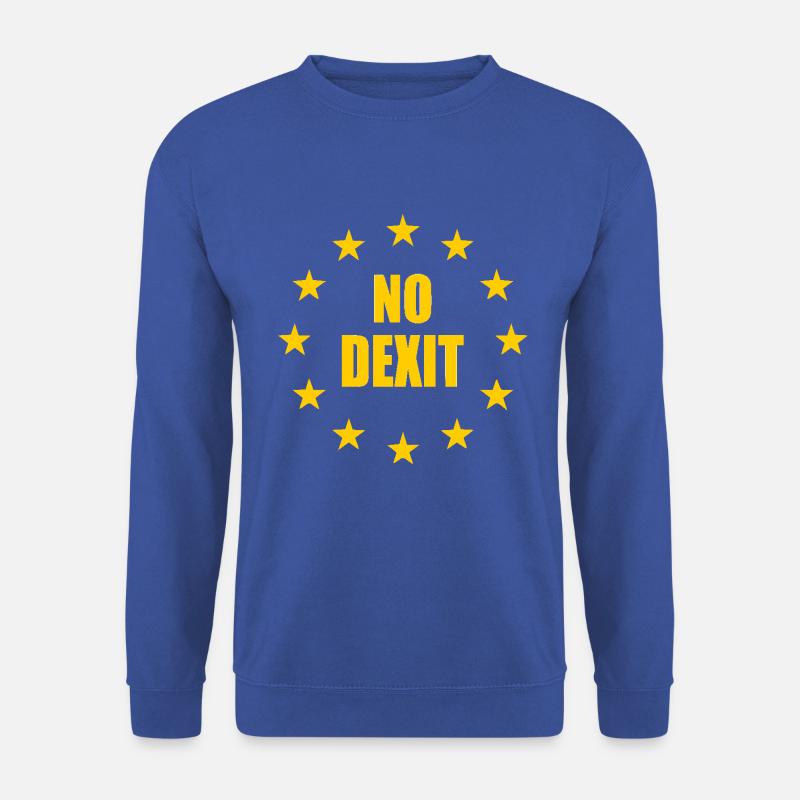 No dexit - Sweat-shirt Unisexe - bleu royal
