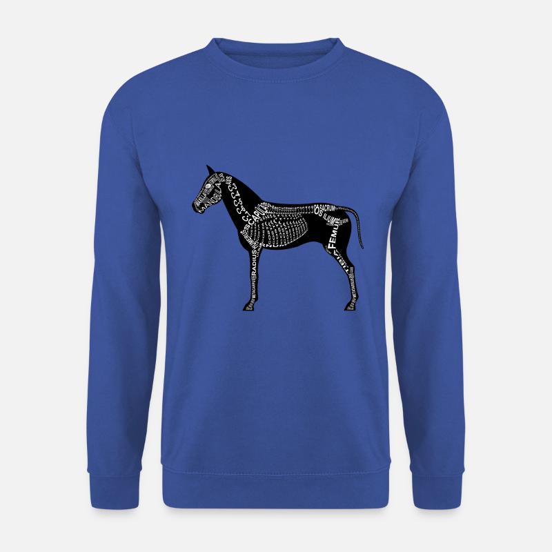 Pferde-Skelett - Unisex Pullover - Royalblau