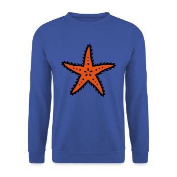Starfish starfish sea ocean sea - Unisex Sweatshirt - royal blue - Front - Alina (178cm) & Michal (187cm)