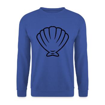 Sea shell sea shell sea creatures gift idea - Unisex Sweatshirt - royal blue - Front - Alina (178cm) & Michal (187cm)