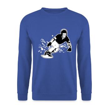 Snowboarder - Snowboarding - Snowboarding - Unisex Sweatshirt - royal blue - Front - Alina (178cm) & Michal (187cm)