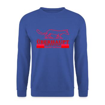 Ich bin immer Schuld - Unisex Pullover - Royalblau - Vorne - Alina (178cm) & Michal (187cm)