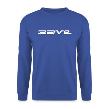 rave music logo. - Unisex Sweatshirt - royal blue - Front - Alina (178cm) & Michal (187cm)