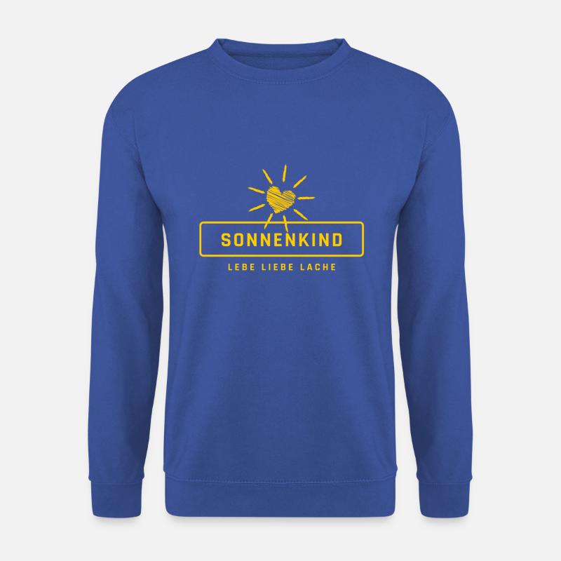 SONNENKIND - LEBE LIEBE LACHE - Unisex Pullover - Royalblau