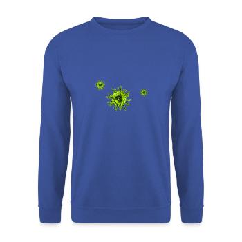 Corona Virus COVID19 - Unisex Sweatshirt - royal blue - Front - Alina (178cm) & Michal (187cm)