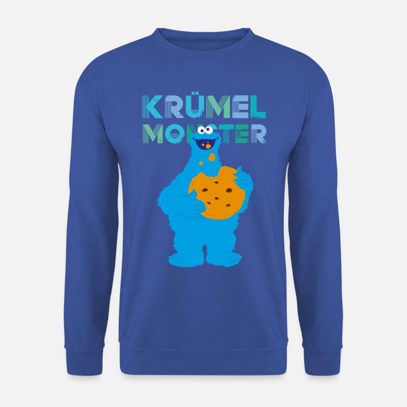 Sesamstraße Krümelmonster Riesencookie - Unisex Pullover - Royalblau