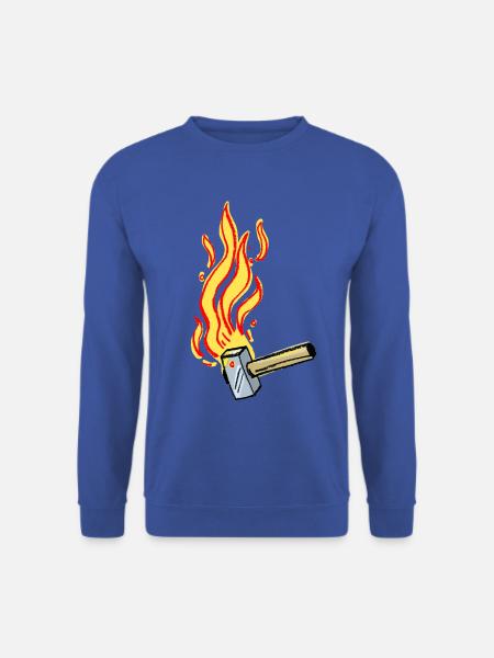 Flammenhammer Kraft - Unisex Pullover - Royalblau
