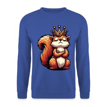 Squirrel Squirrel Squirrel Lover Rodent - Unisex Sweatshirt - royal blue - Front - Alina (178cm) & Michal (187cm)