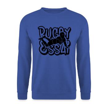RUGBY TAG - Unisex Sweatshirt - royal blue - Front - Alina (178cm) & Michal (187cm)