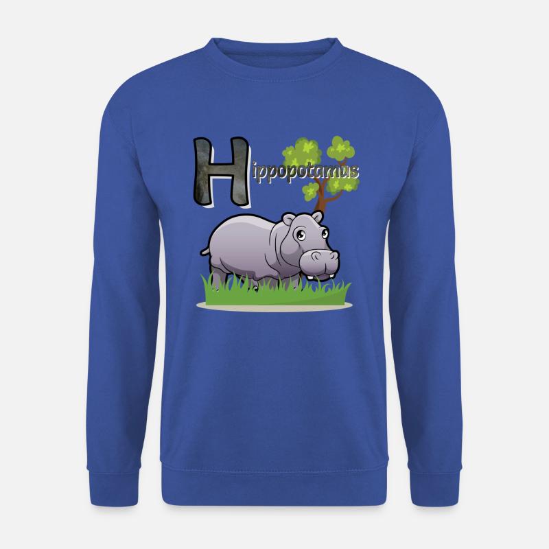 Nilpferd - Unisex Pullover - Royalblau