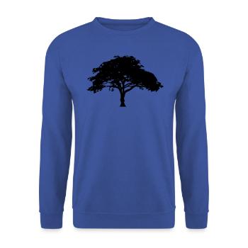 tree - Unisex Sweatshirt - royal blue - Front - Alina (178cm) & Michal (187cm)