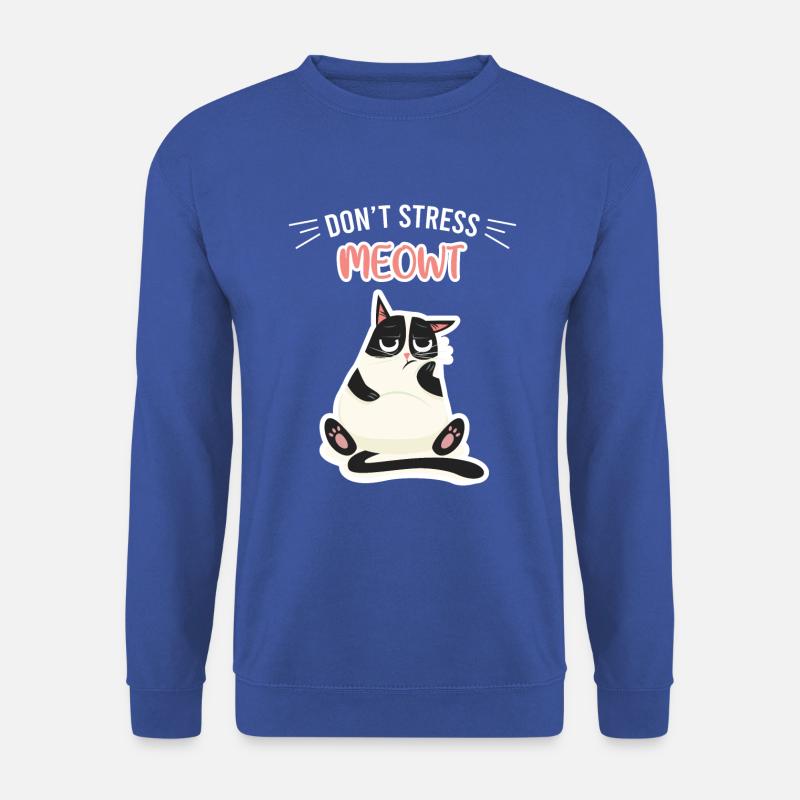 Ne stresse pas le chat - Sweat-shirt Unisexe - bleu royal