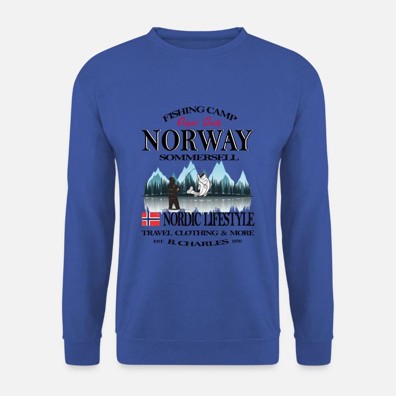 Norwegen ,Norge,Norway,Angeln,Urlaub,Geschenk,cool - Unisex Pullover - Royalblau