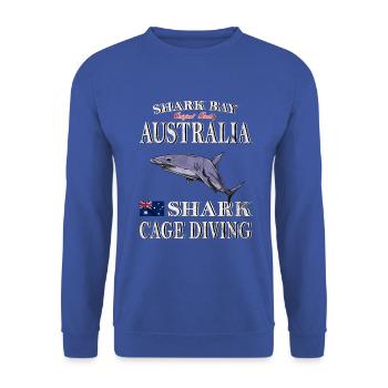 Australia - Australia, shark diving - Unisex Sweatshirt - royal blue - Front - Alina (178cm) & Michal (187cm)