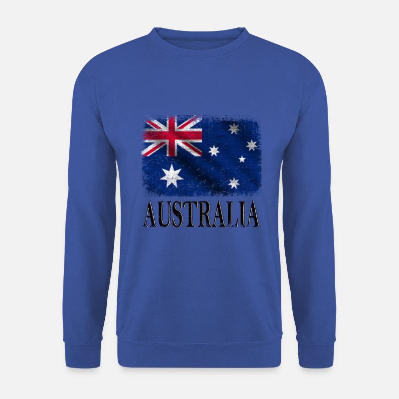 Australia,Australien Fahne - Unisex Pullover - Royalblau