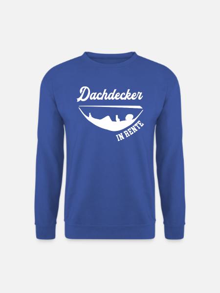 Dachdecker Rente Rentner Dachdeckerei Ruhestand - Unisex Pullover - Royalblau