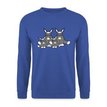 couple amour famille frères et sœurs progéniture jeune ma - Sweat-shirt Unisexe - bleu royal - Devant - Alina (178cm) & Michal (187cm)