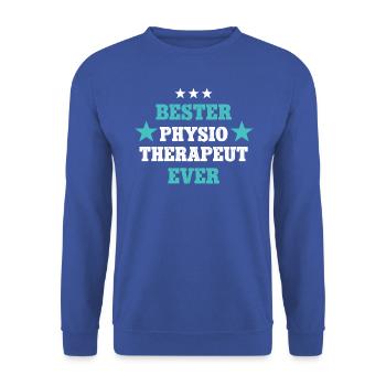Bester Physiotherapeut Mann Physiotherapie Physio - Unisex Pullover - Royalblau - Vorne - Alina (178cm) & Michal (187cm)